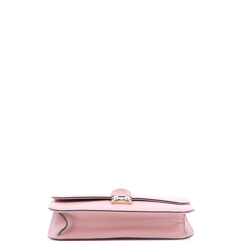 Glam Lock Shoulder Bag Leather Medium