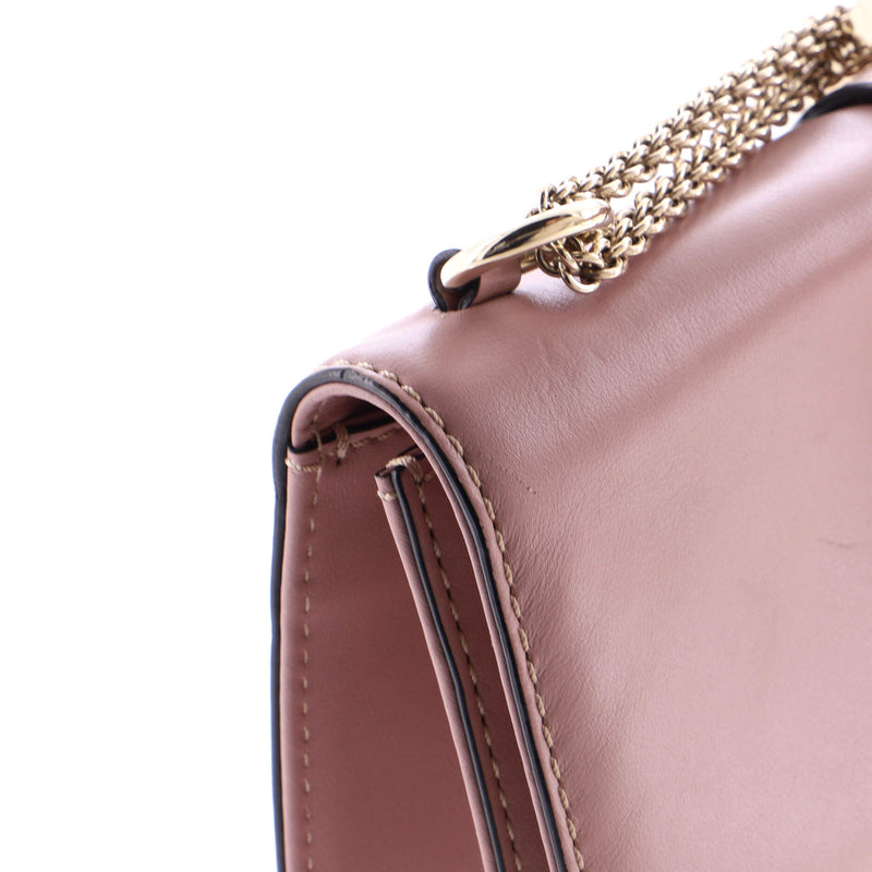 Glam Lock Shoulder Bag Leather Medium