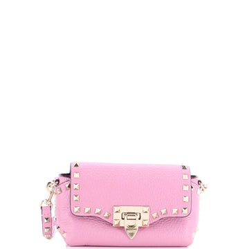 Rockstud Flip Lock Flap Bag Leather Mini