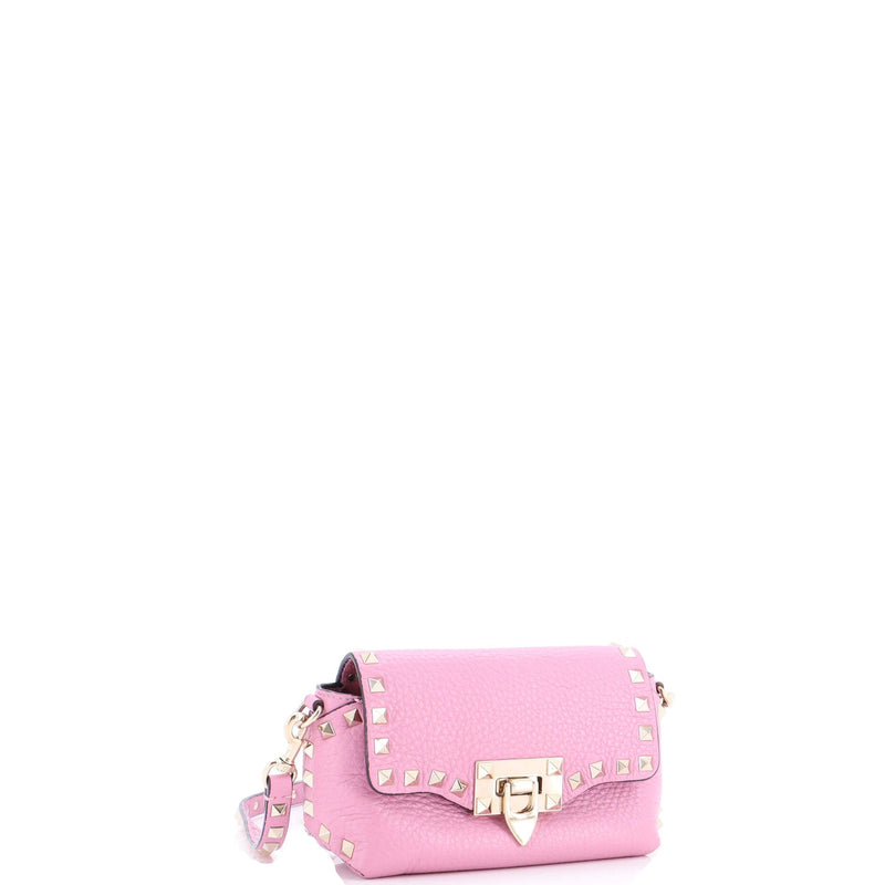 Rockstud Flip Lock Flap Bag Leather Mini