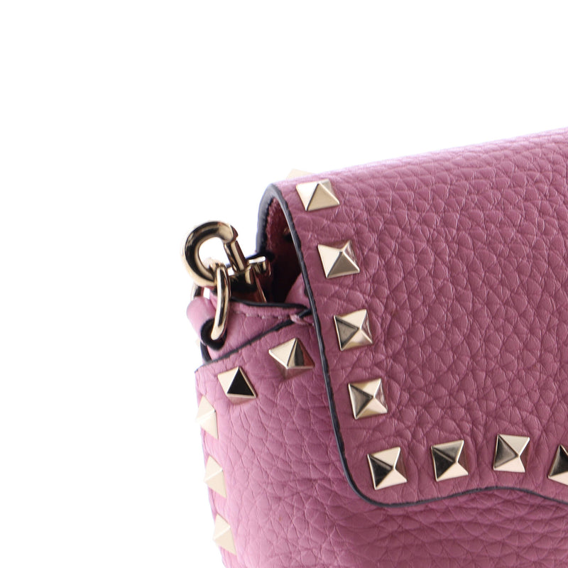 Rockstud Flip Lock Flap Bag Leather Mini