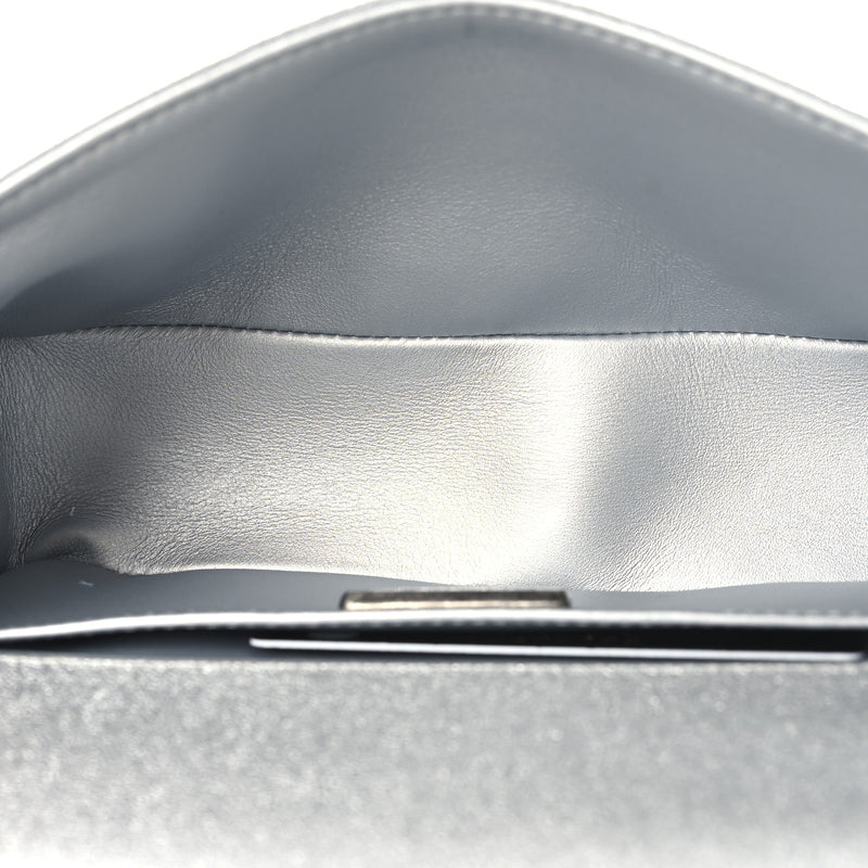 Chanel Metallic Calfskin Crystal