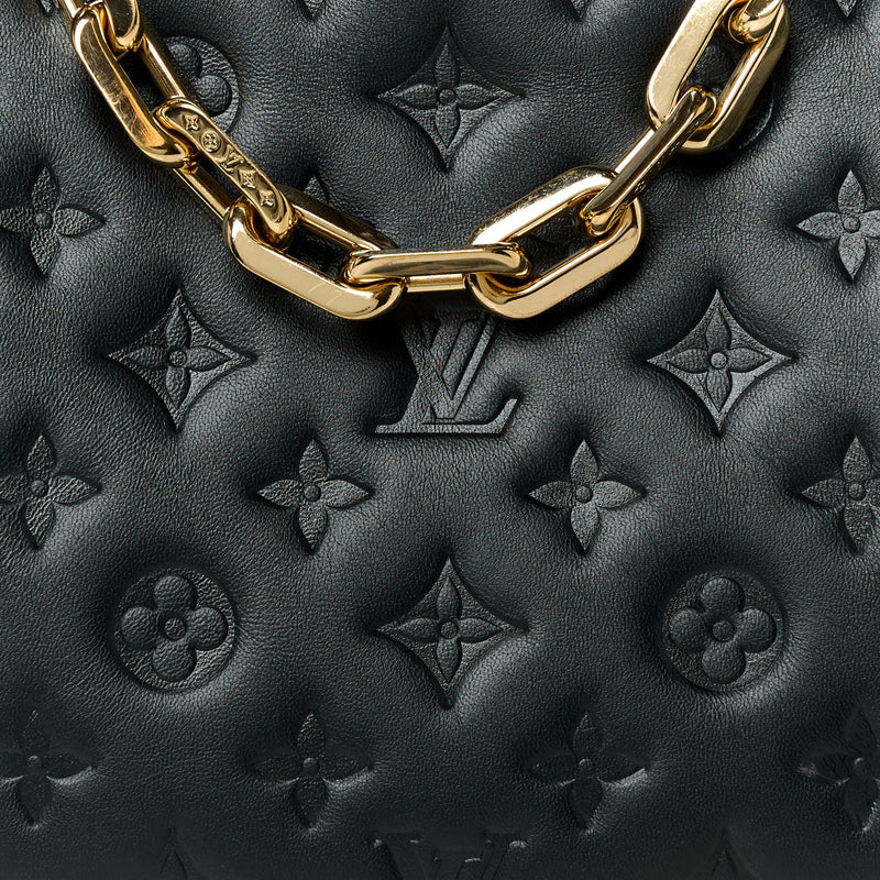 Louis Vuitton Lambskin Embossed Coussin