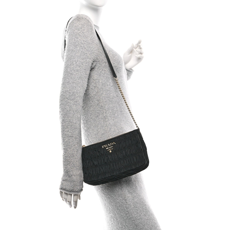 Prada Tessuto Nylon Gaufre Shoulder Bag