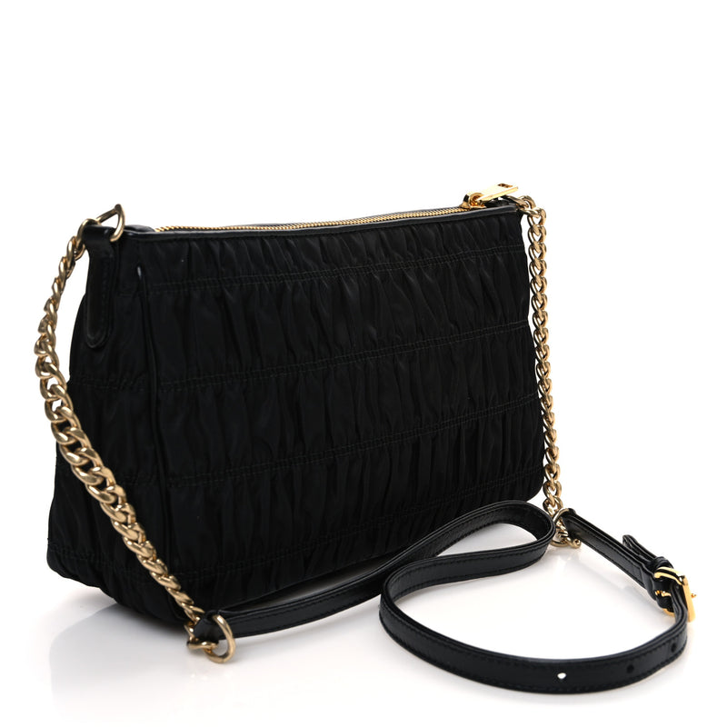 Prada Tessuto Nylon Gaufre Shoulder Bag