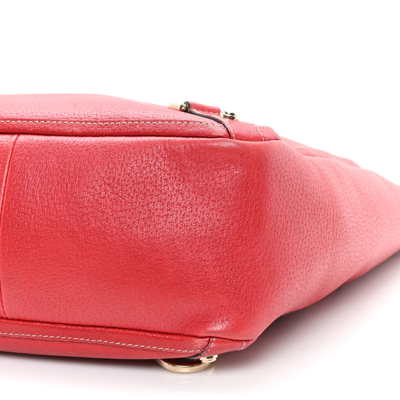 Gucci Calfskin Small Abbey Tote Red