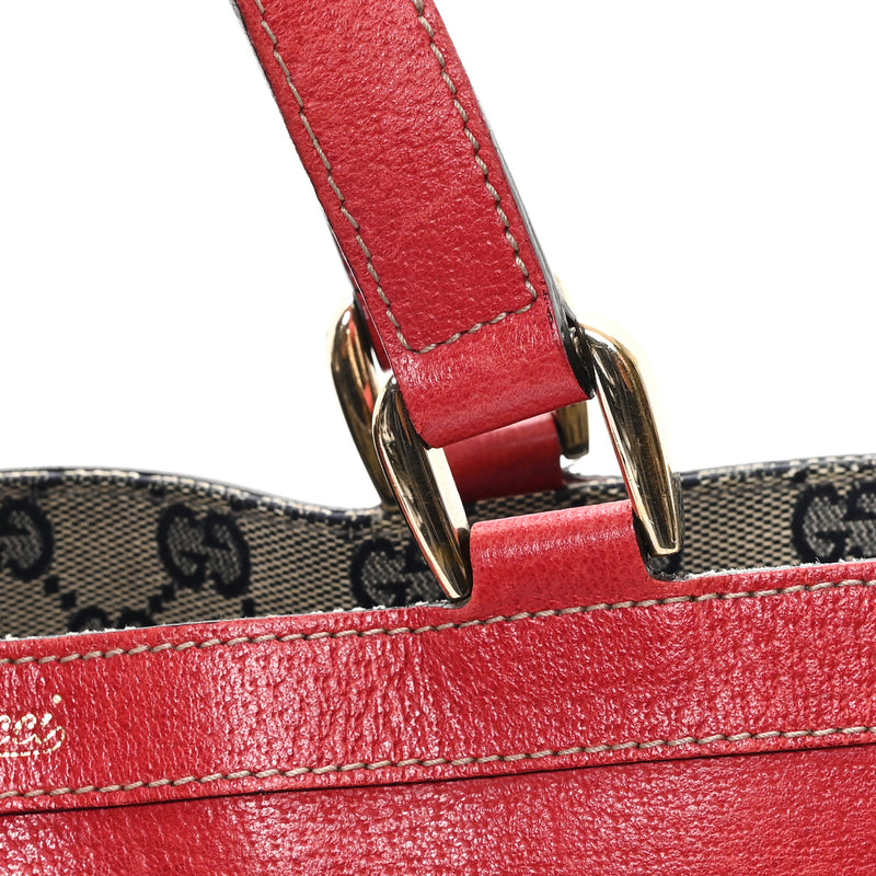 Gucci Calfskin Small Abbey Tote Red
