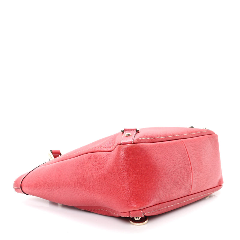 Gucci Calfskin Small Abbey Tote Red