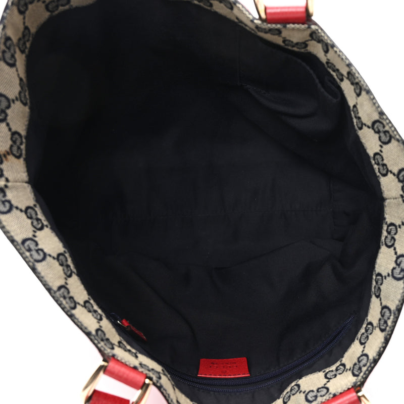 Gucci Calfskin Small Abbey Tote Red