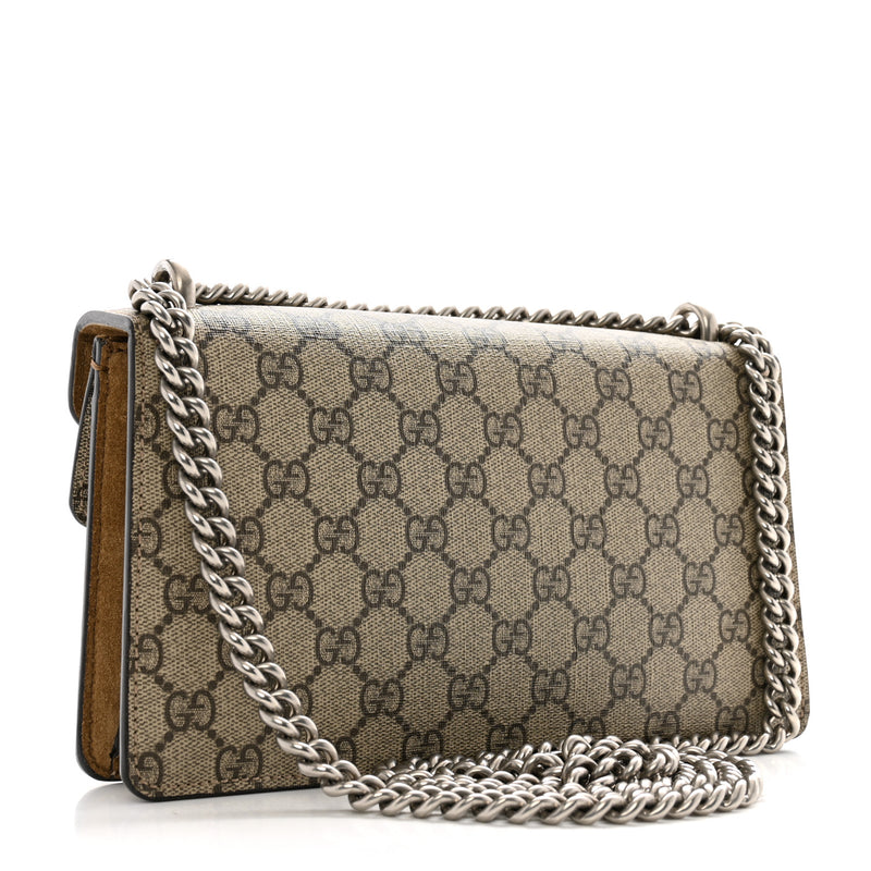 Gucci Gg Supreme Suede Crystal Small