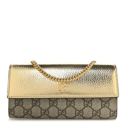 Gucci Metallic Calfskin Gg Supreme