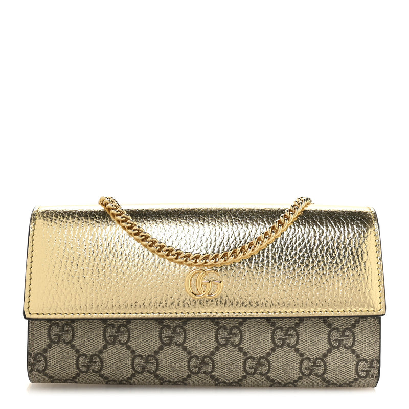 Gucci Metallic Calfskin Gg Supreme