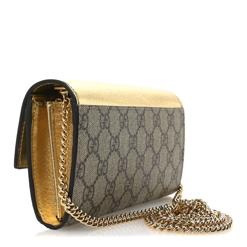 Gucci Metallic Calfskin Gg Supreme