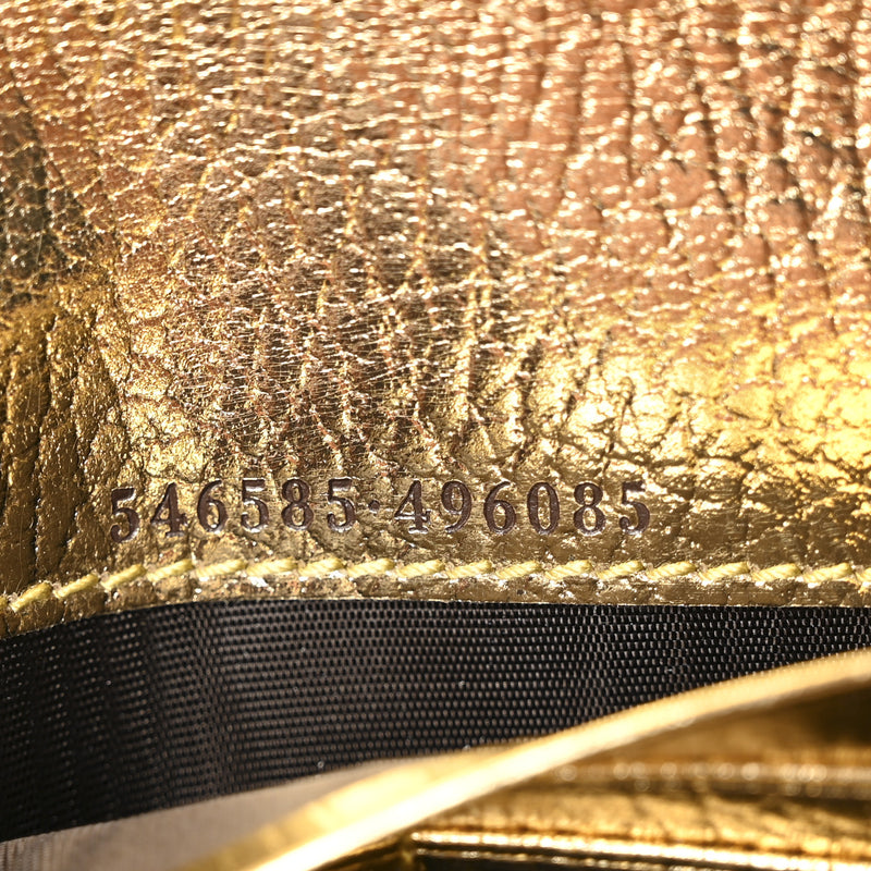 Gucci Metallic Calfskin Gg Supreme