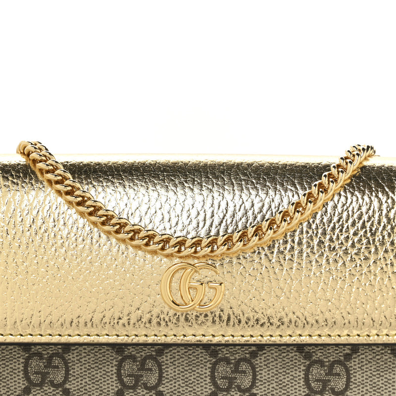 Gucci Metallic Calfskin Gg Supreme
