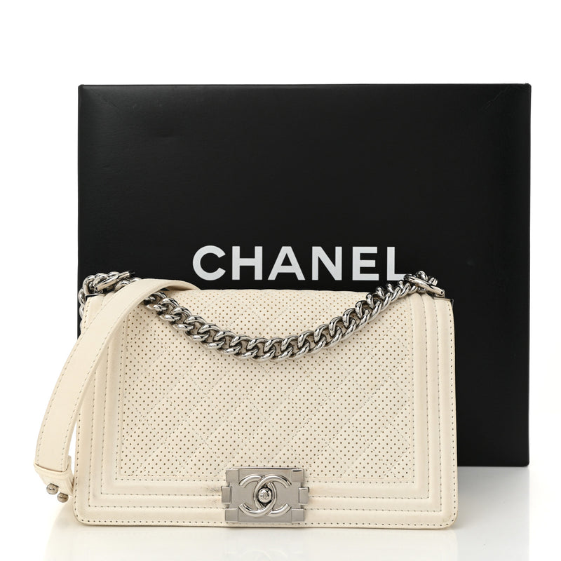 Chanel Lambskin Perforated Medium Boy