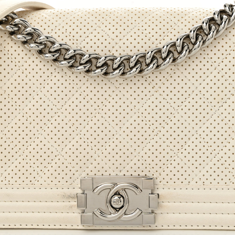 Chanel Lambskin Perforated Medium Boy