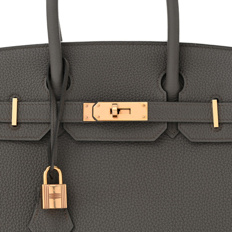 Hermes Togo Birkin 30 Etain