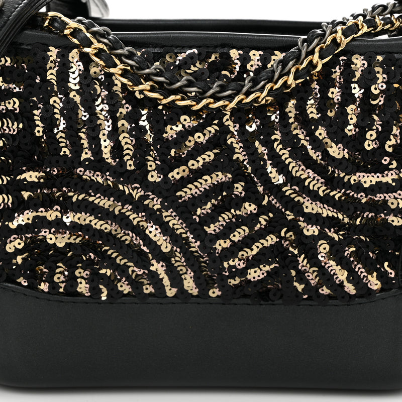 Chanel Sequin Calfskin Small Gabrielle