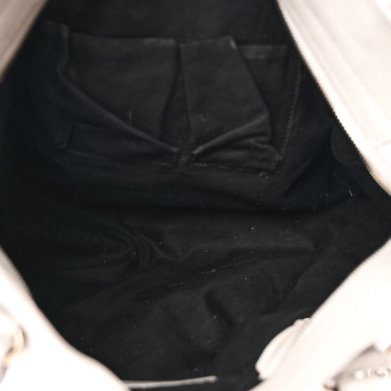 Balenciaga Chevre Silver Metallic Edge