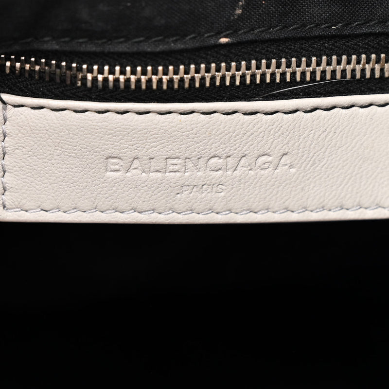 Balenciaga Chevre Silver Metallic Edge