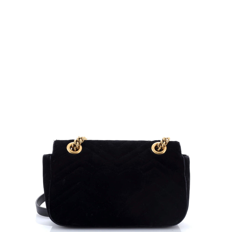 Gg Marmont Flap Bag Matelasse Velvet
