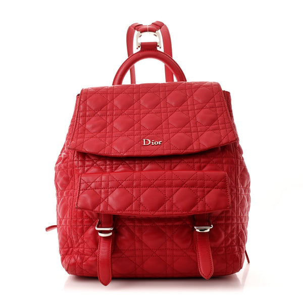 Christian Dior Lambskin Cannage Large