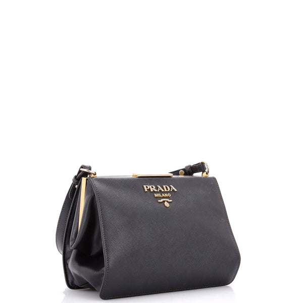 Light Frame Shoulder Bag Saffiano