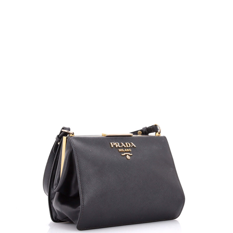 Light Frame Shoulder Bag Saffiano