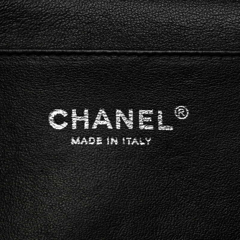 Chanel Striated Patent Quilted Clutch