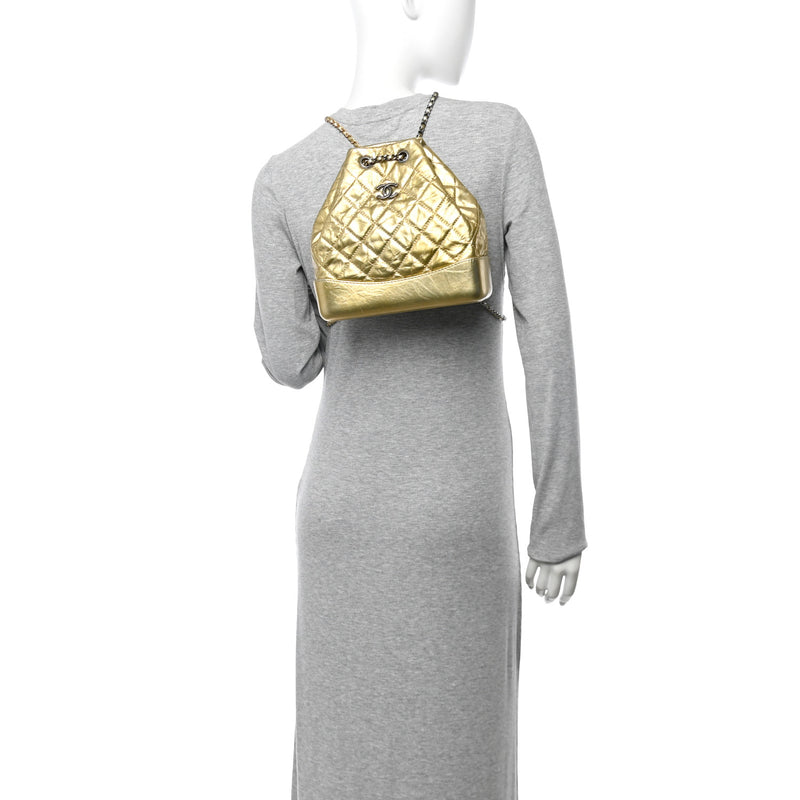 Chanel Metallic Lambskin Small Quilted