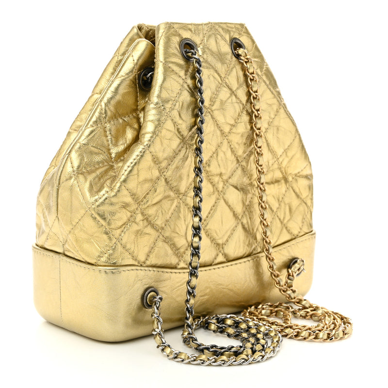 Chanel Metallic Lambskin Small Quilted