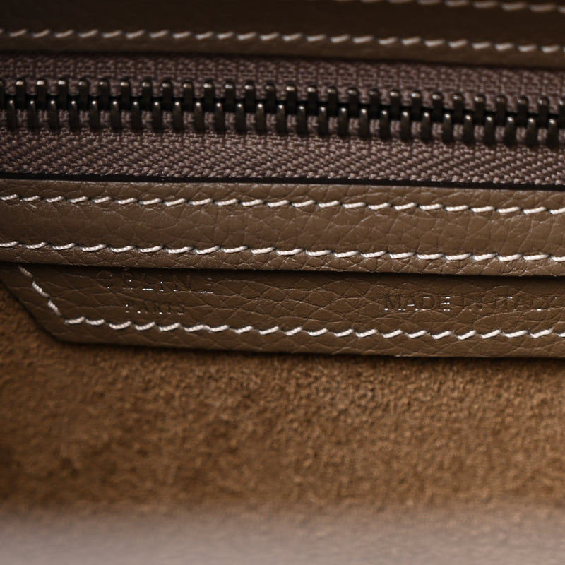 Celine Drummed Calfskin Micro Luggage