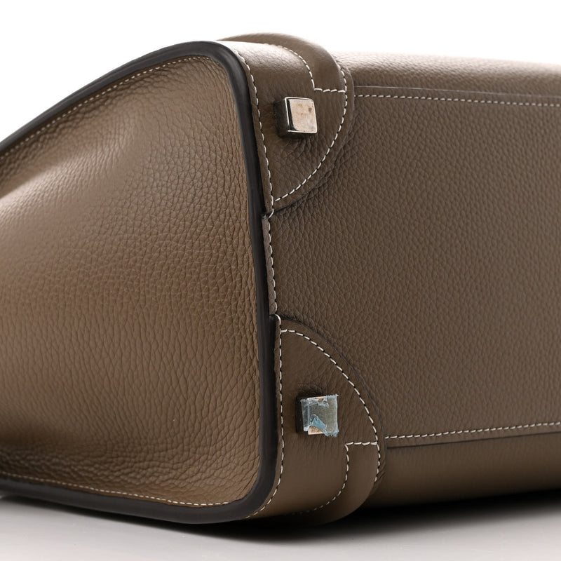 Celine Drummed Calfskin Micro Luggage