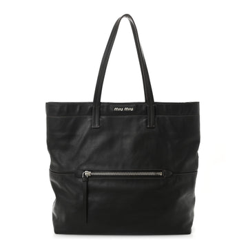 Miu Vitello Soft Calfskin Shopping Tote