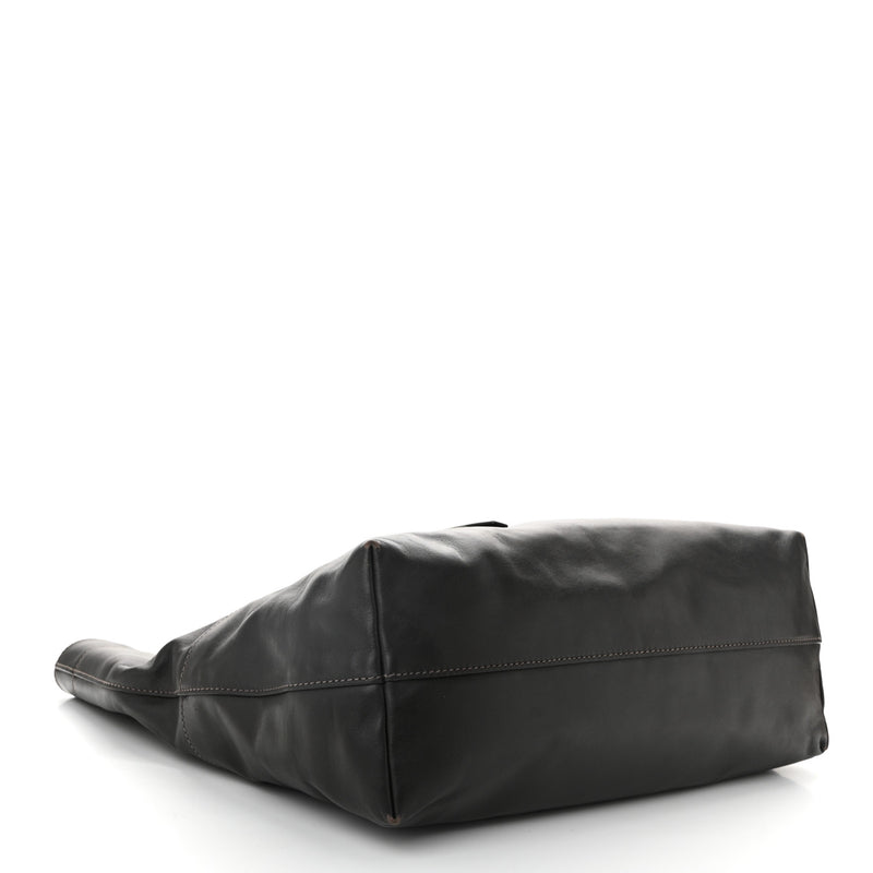 Miu Vitello Soft Calfskin Shopping Tote