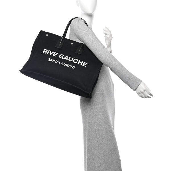 Saint Laurent Linen Calfskin Rive Gauche