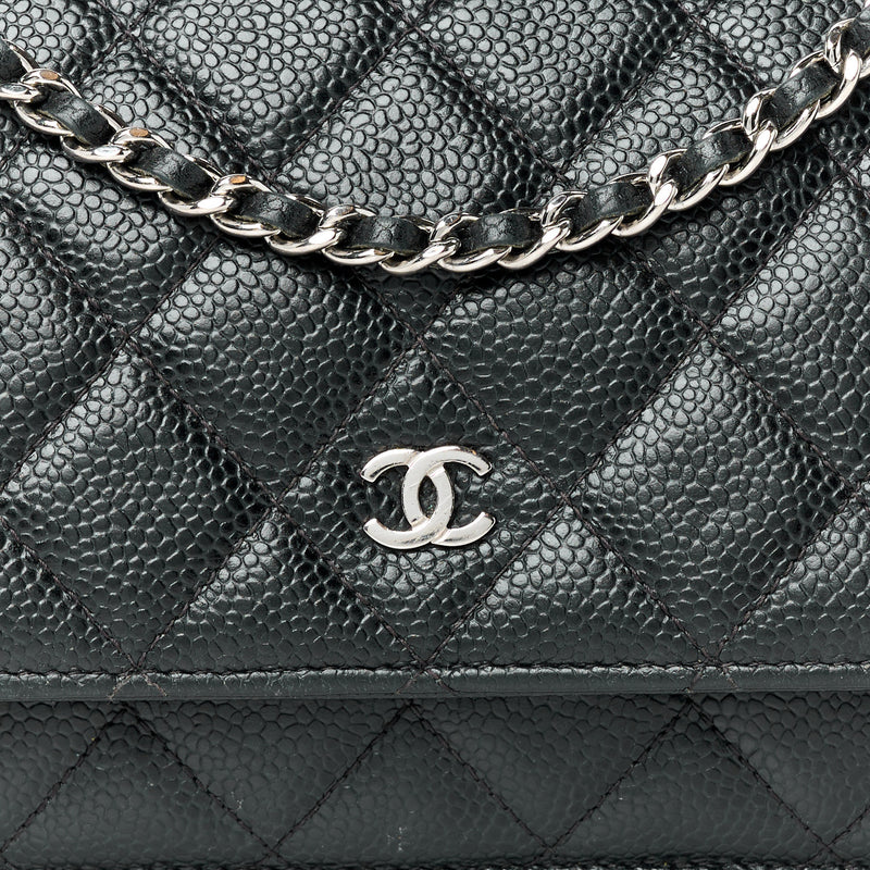 Chanel Caviar Quilted Wallet On Chain