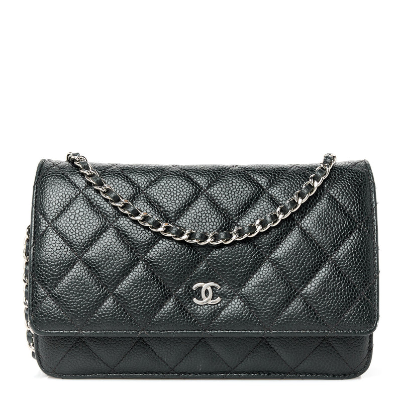 Chanel Caviar Quilted Wallet On Chain