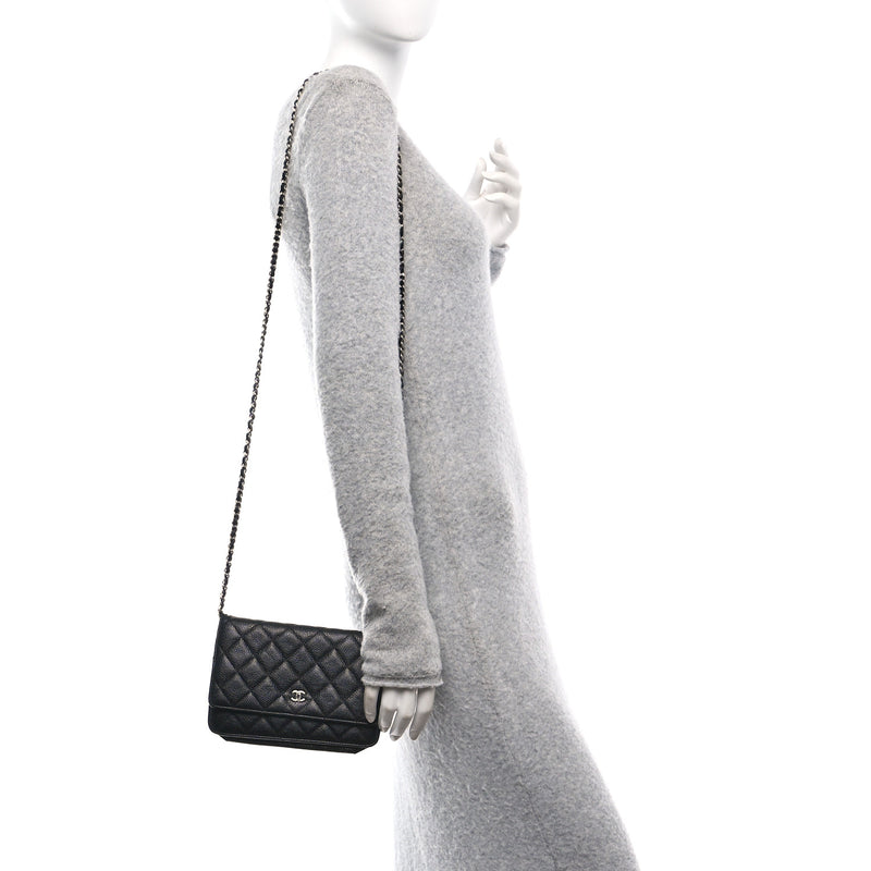Chanel Caviar Quilted Wallet On Chain