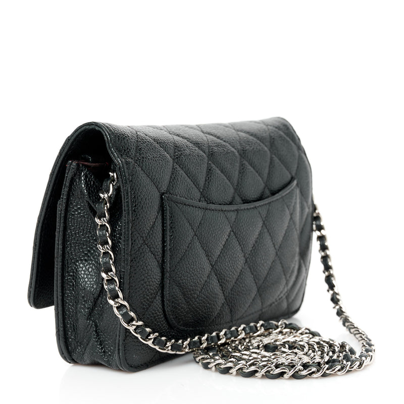 Chanel Caviar Quilted Wallet On Chain