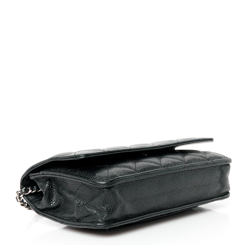 Chanel Caviar Quilted Wallet On Chain
