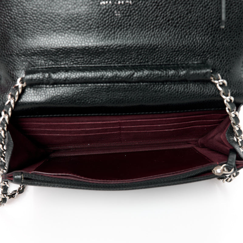 Chanel Caviar Quilted Wallet On Chain