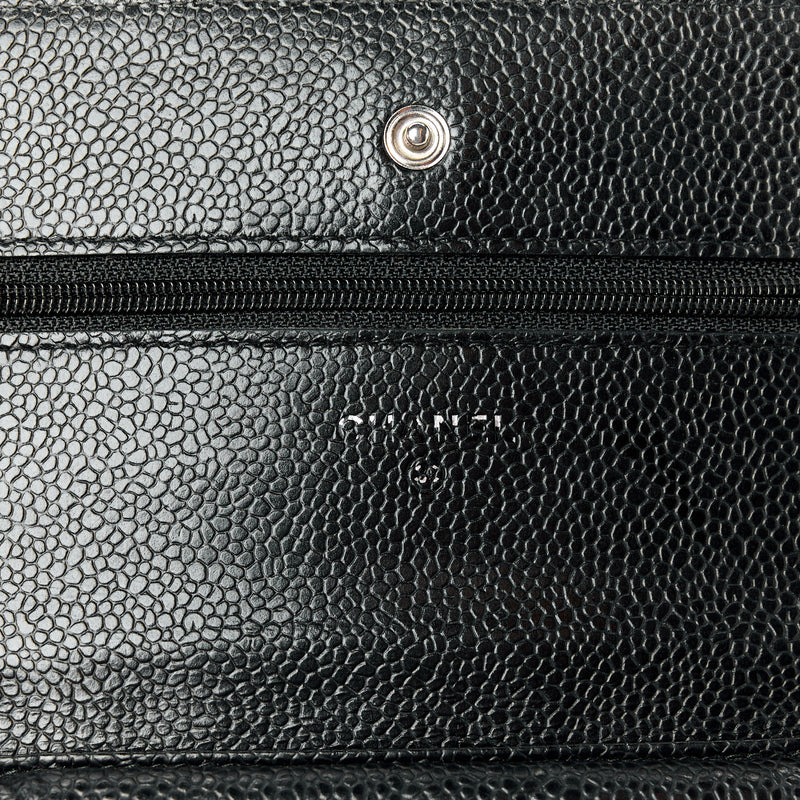 Chanel Caviar Quilted Wallet On Chain
