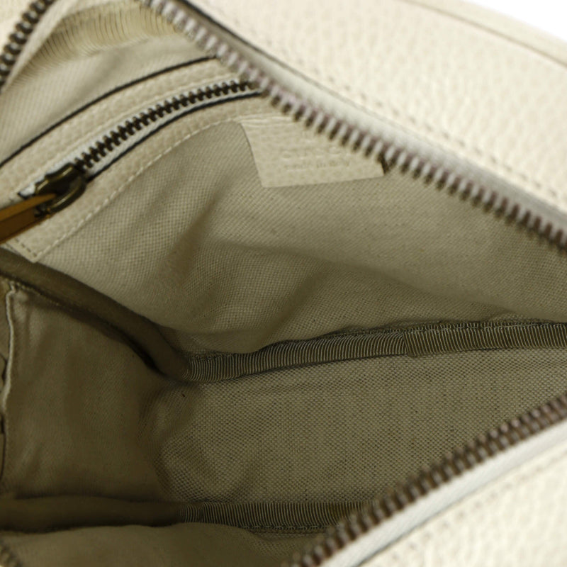 Logo Zip Messenger Bag Printed Leather