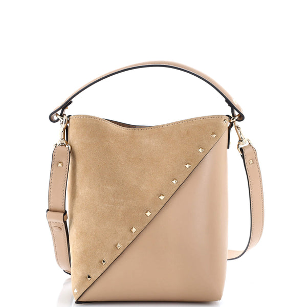 Rockstud Wispy Bucket Bag Leather And