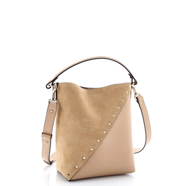 Rockstud Wispy Bucket Bag Leather And