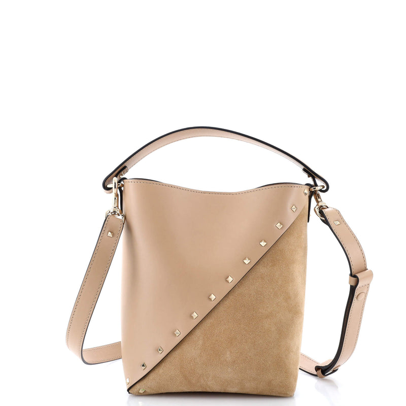 Rockstud Wispy Bucket Bag Leather And