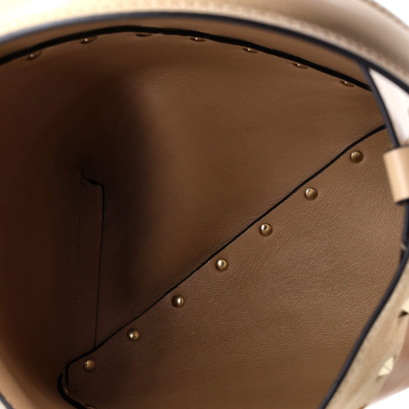 Rockstud Wispy Bucket Bag Leather And