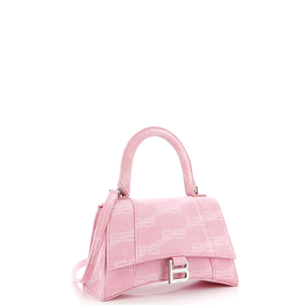 Hourglass Top Handle Bag Bb Denim Small